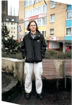 Andi vor der WAZ